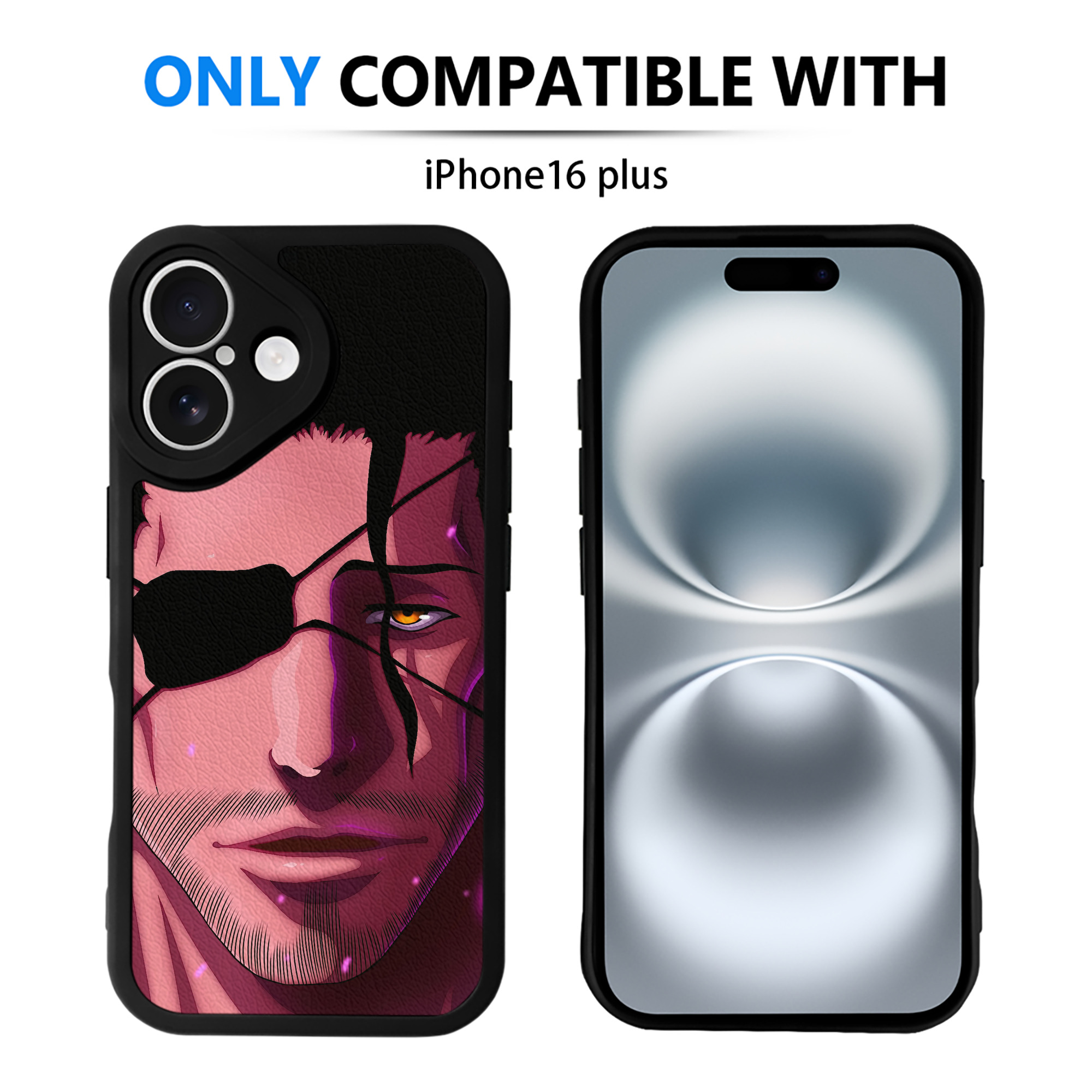 （画像用） ブリーチ BLEACH 【iPhone 16シリーズ対応】シリコンスマホケース（レザー調） 材質：シリコン